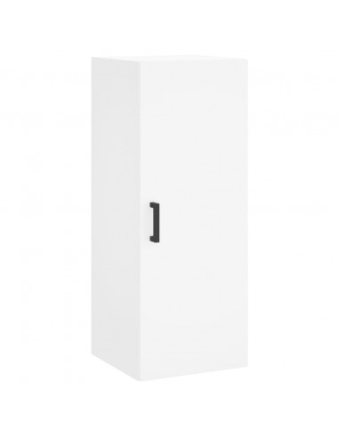 Credenza Bianca 34,5x34x180 cm in Legno Multistrato