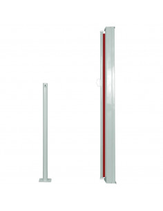 Tenda da Sole Laterale Retrattile 120 x 300 cm Rossa 2