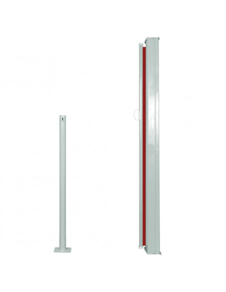 Tenda da Sole Laterale Retrattile 120 x 300 cm Rossa