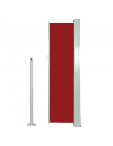 Tenda da Sole Laterale Retrattile 120 x 300 cm Rossa