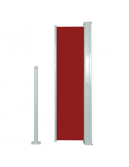 Tenda da Sole Laterale Retrattile 120 x 300 cm Rossa