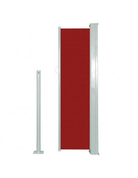 Tenda da Sole Laterale Retrattile 120 x 300 cm Rossa