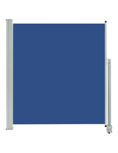 Tenda da Sole Laterale Retrattile per Patio 140x300 cm Blu