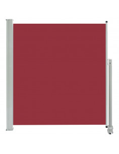 Tenda da Sole Laterale Retrattile per Patio 140x300 cm Rossa 2