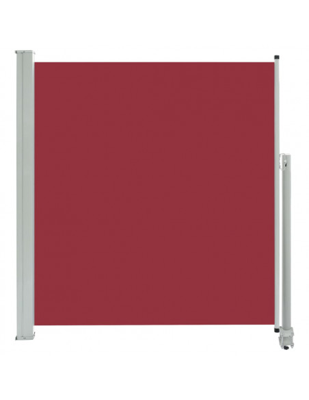 Tenda da Sole Laterale Retrattile per Patio 140x300 cm Rossa
