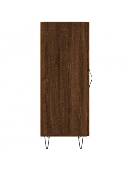 Credenza Rovere Marrone 34,5x34x90 cm in Legno Multistrato