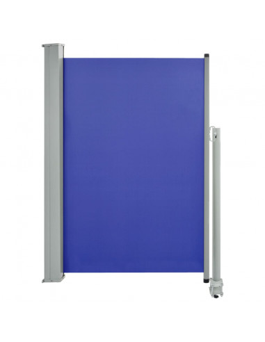 Tenda Laterale Retrattile per Patio 120x300 cm Blu