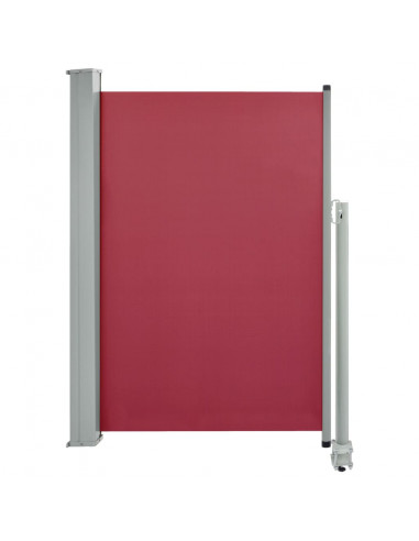 Tenda Laterale Retrattile per Patio 120x300 cm Rossa