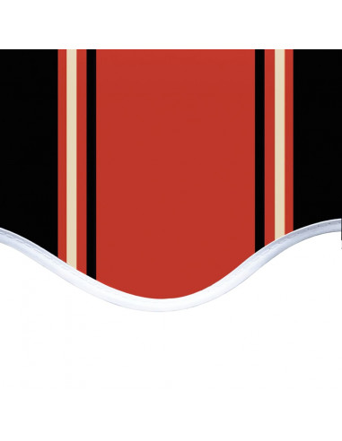 Tessuto di Ricambio Tenda da Sole Arancione e Marrone 5x3,5 m