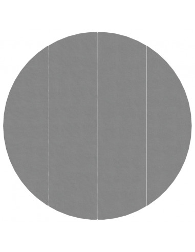 Telo Sotto Piscina Grigio Chiaro Ø500 cm Geotessile Poliestere