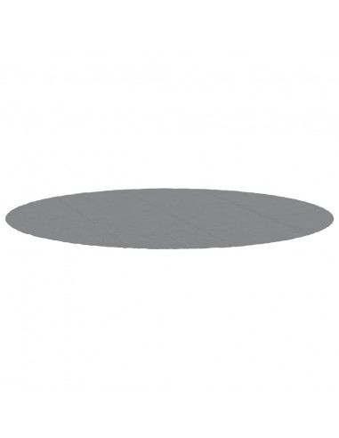 Telo Sotto Piscina Grigio Chiaro Ø500 cm Geotessile Poliestere