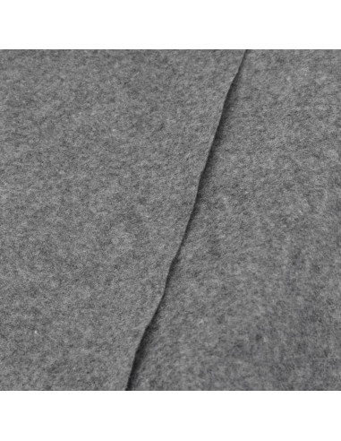 Telo Sotto Piscina Grigio Chiaro Ø500 cm Geotessile Poliestere