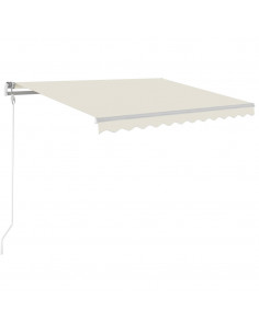 Tenda Automatica con Sensore Vento e LED 300x250 cm Crema 2