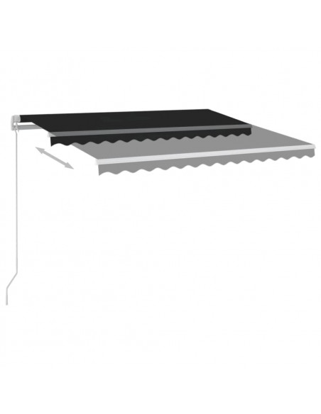 Tenda Automatica con Sensore Vento e LED 3x2,5 m Antracite