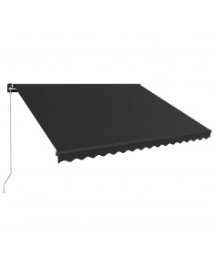 Tenda da Sole Retrattile Manuale 450x300 cm Antracite 2