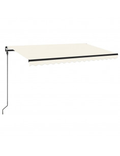 Tenda da Sole Retrattile Manuale 450x300 cm Crema 2