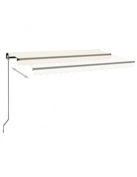 Tenda da Sole Retrattile Manuale 450x300 cm Crema