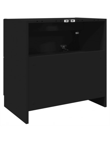 Mobile Lavabo Nero 59x37x59 cm in Truciolare