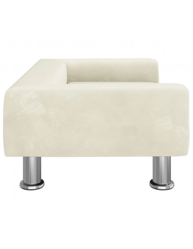 Lettino per Cani Crema 70x45x26,5 cm in Velluto