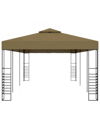 Gazebo da Giardino 6x3x2,7 m Grigio Talpa 180 g/m²