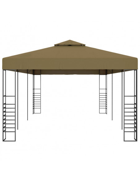 Gazebo da Giardino 6x3x2,7 m Grigio Talpa 180 g/m²
