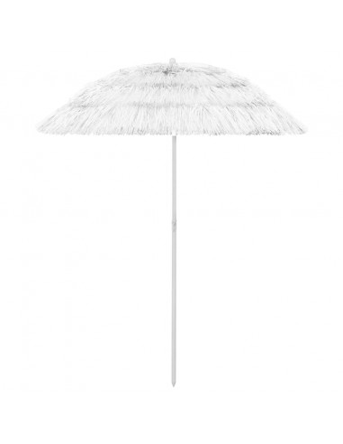 Ombrellone da Spiaggia Hawaii Bianco 180 cm