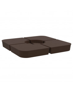 Set Base per Ombrellone 4 pz con Supporto a Croce 100 kg PP 2