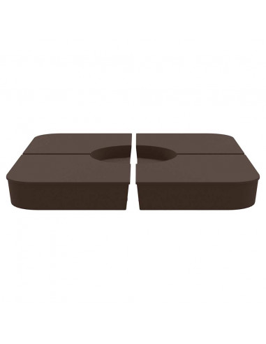 Set Base per Ombrellone 4 pz con Supporto a Croce 100 kg PP