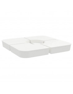 Set Base per Ombrellone 4 pz con Supporto a Croce 100 kg PP 2
