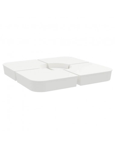 Set Base per Ombrellone 4 pz con Supporto a Croce 100 kg PP