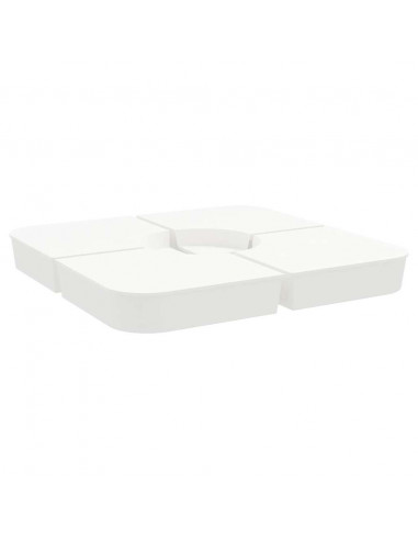 Set Base per Ombrellone 4 pz con Supporto a Croce 100 kg PP