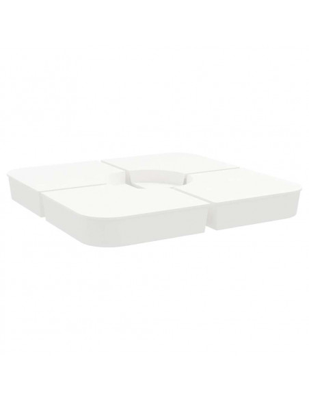 Set Base per Ombrellone 4 pz con Supporto a Croce 100 kg PP