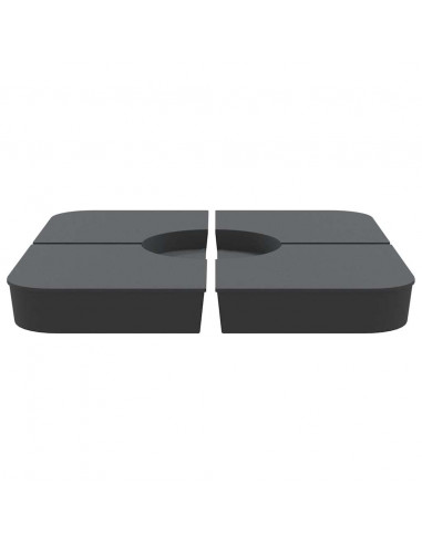 Set Base per Ombrellone 4 pz con Supporto a Croce 100 kg PP
