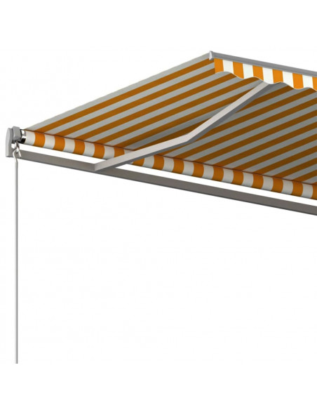 Tenda da Sole Autoportante Automatica 400x300 cm Gialla Bianca