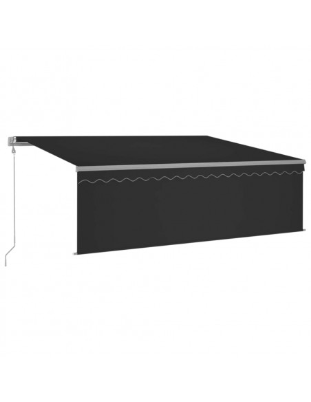 Tenda da Sole Retrattile Automatica con Parasole 4x3m Antracite