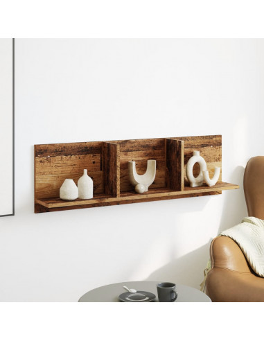 Mobile a Parete 100x16,5x30 cm Legno Antico in Truciolato