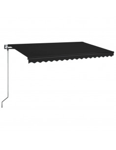 Tenda Automatica con Sensore Vento e LED 450x350 cm Antracite 2