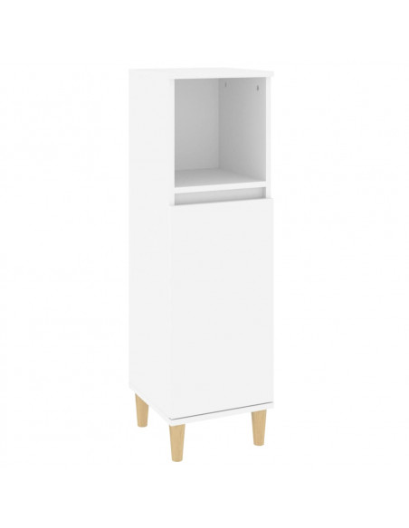 Set Mobili da Bagno 3 pz Bianco in Legno Multistrato