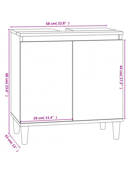 Set Mobili da Bagno 3 pz Bianco in Legno Multistrato