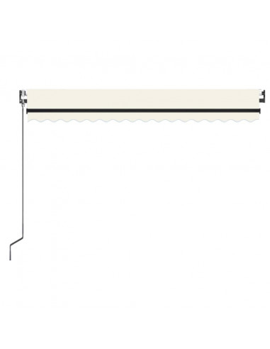 Tenda Automatica con Sensore Vento e LED 450x350 cm Crema