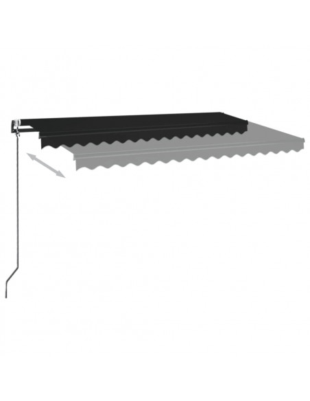Tenda da Sole Retrattile Automatica 450x350 cm Antracite