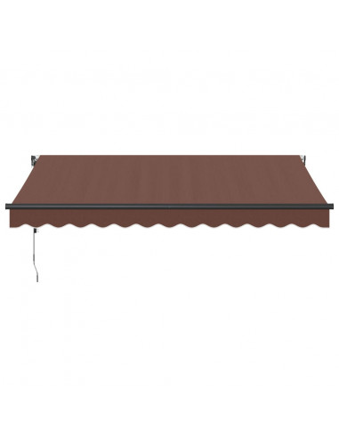 Tenda da Sole Retrattile Automatica Marrone 350x250 cm