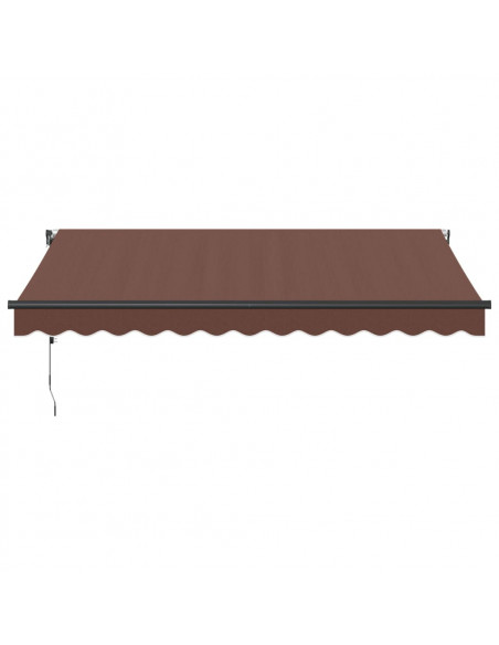 Tenda da Sole Retrattile Automatica Marrone 350x250 cm