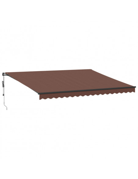Tenda da Sole Retrattile Automatica Marrone 450x350 cm