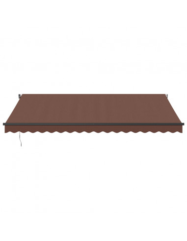 Tenda da Sole Retrattile Automatica Marrone 450x350 cm