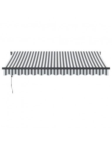 Tenda Retrattile Automatica Antracite e Bianco 350x250 cm