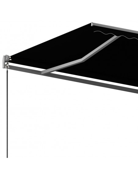 Tenda Sole Retrattile Automatica con Palo 450x350 cm Antracite