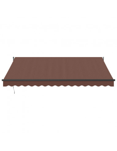 Tenda Sole Retrattile Manuale 400x300 cm Marrone
