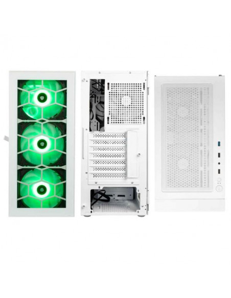 Kolink Observatory HF Vetro White ARGB Case Midi Tower Vetro Temperato No-Power minITX/mATX/ATX