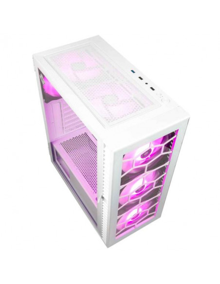 Kolink Observatory HF Vetro White ARGB Case Midi Tower Vetro Temperato No-Power minITX/mATX/ATX